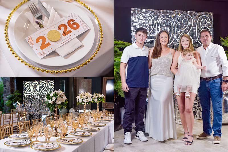 Ambientación de mesa navideña, decoración, letras gigantes - RN Eventos